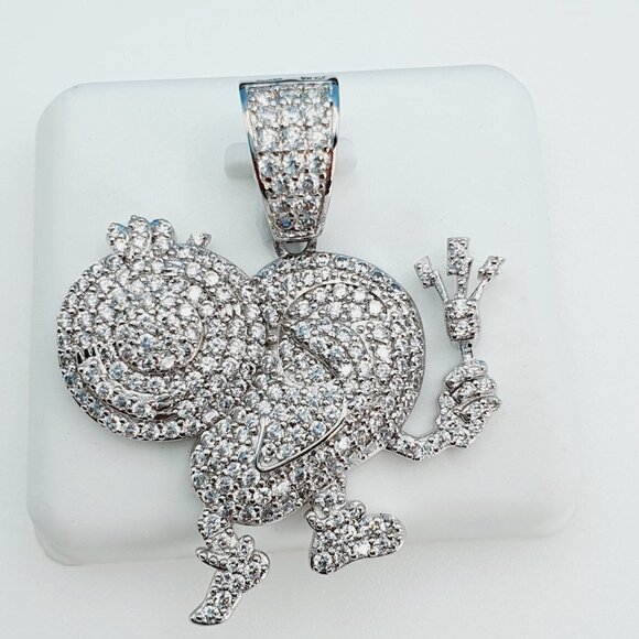 "925 Sterling Silver Cubic Zirconia Pendant, UU1P6A6037 - Picture 2 of 9